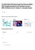 CM 2215 OSHA 510 Study Guide Test &lpar;Newest 2026 &sol; 2027 Update&rpar; Questions and Detailed Answers &vert; 100&percnt; Verified Correct &vert; Grade A&plus; &vert; Already Passed&period;