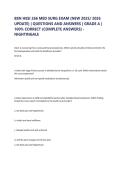 BSN 266 HESI Med Surg Exam Questions & Answers &vert; Nightingale