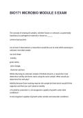 BIO171 Microbiology Module 5 Exam Questions & Answers &vert; Portage Learning
