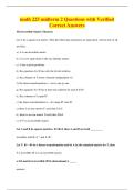 math 225 midterm 2 Questions with Verified&NewLine;Correct Answers