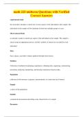 math 225 midterm Questions with Verified&NewLine;Correct Answers