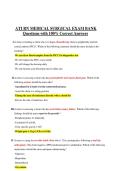 ATI RN MED-SURG EXAM QUESTIONS & CORRECT ANSWERS&NewLine;