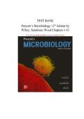Test Bank for Prescott's Test Bank for Prescott's Microbiology 12th Edition by Joanne Willey&comma; All Chapters 1 - 42 Complete&comma; Verified Latest Edition12th Edition by Joanne Willey&comma; All Chapters 1 - 42 Complete&comma; Verified Latest Edition