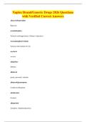 Naplex Brand&sol;Generic Drugs 2026 Questions&NewLine;with Verified Correct Answers