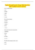 Naplex Brand&sol;Generic Drugs 2026 Questions&NewLine;with Verified Correct Answers