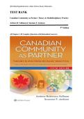 Canadian Community as Partner&colon; Theory & Multidisciplinary Practice 5e Test Bank&colon; Complete Exam Prep with Rationales for All Chapters by Ardene R&period; Vollman & Suzanne F&period; Jackson