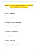 BYU NDFS 100 Final Exam Review Questions&NewLine;with Verified Correct Answers