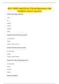 BYU NDFS 100 FINAL EXAM Questions with&NewLine;Verified Correct Answers
