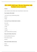 BYU NDFS 100 Exam 1 Review Questions with&NewLine;Verified Correct Answers