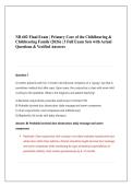 NR 602 Final Exam &vert; Primary Care of the Childbearing & Childrearing Family &lpar;2026&rpar; &vert; 3 Full Exam Sets with Actual Questions & Verified Answers