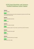 Essentials OF Pathophysiology EXAM Questions and Answers Verified Solutions Latest Update 4