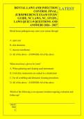 DENTAL LAWS AND INFECTION &NewLine;CONTROL FINAL&comma; &NewLine;JURISPRUDENCE EXAM STUDY &NewLine;GUIDE&comma; NC LAWS&comma; NC&comma; STUDY&comma; &NewLine;LAWS QUIZ 1-9 QUESTIONS AND &NewLine;ANSWERS 2026 - 2027