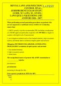 DENTAL LAWS AND INFECTION &NewLine;CONTROL FINAL&comma; &NewLine;JURISPRUDENCE EXAM STUDY &NewLine;GUIDE&comma; NC LAWS&comma; NC&comma; STUDY&comma; &NewLine;LAWS QUIZ 1-9 QUESTIONS AND &NewLine;ANSWERS 2026 - 2027