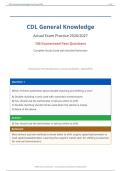CDL General Knowledge &lpar;PDF&rpar; &vert; &lpar;2026&rpar; Practice Questions &vert; Study Guide