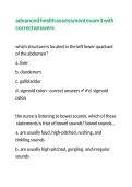 advanced health assessment exam 3 with correct answers