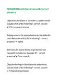 NSG6020 Week 8 Quiz exam with correct answers