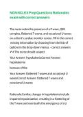NGN NCLEX Prep Questions Rationales exam with correct answers 