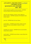 ATI SAFETY AND INFECTION &NewLine;CONTROL EXAM &NewLine;QUESTIONS AND ANSWERS &NewLine;2026 - 2027