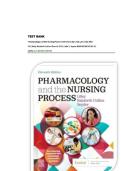 Test Bank for Pharmacology and the Nursing Process 11th Edition By Linda Lilley&comma; Shelly Collins&comma; Julie Snyder &vert; All Chapters with Answers and Rationals 2026&sol;2027UPDATE&excl;&excl;