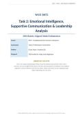 WGU D072 Task 2 Performance Assessment &vert; Emotional Intelligence&comma; Supportive Communication & Leadership Analysis &vert; Rubric-Aligned Model Submission &vert; 2026 Updated