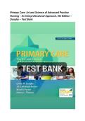 Primary Care Art Science Advanced Practice Nursing 5th Edition Study Guide 2026&sol; 2027