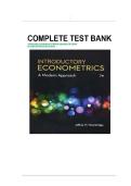 TEST BANK FOR Introductory Econometrics&colon; A Modern Approach 7th Edition by Jeffrey M&period; Wooldridge
