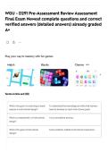 WGU - D291 Pre-Assessment Review Assessment Final Exam Newest complete questions and correct verified answers &lpar;detailed answers&rpar; already graded A&plus;