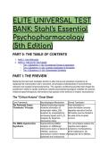 2026&sol;2027 S-Tier Test Bank&colon; Stahl's Essential Psychopharmacology &lpar;5th Ed&rpar; &vert;  Advanced Clinical Scenarios & Rationales