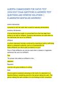 ALBERTA COMMISSIONER FOR OATHS TEST 2026&sol;2027 EXAM QUESTIONS & ANSWERS TEST QUESTIONS AND VERIFIED SOLUTIONS &vert; ELABORATED &DETAILED ANSWERS&excl;&excl;
