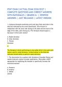 PEAT EXAM 2 ACTUAL EXAM 2026&sol;2027 &vert; COMPLETE QUESTIONS AND CORRECT ANSWERS WITH RATIONALES &vert; GRADED A&plus; &vert; VERIFIED ANSWERS &vert; JUST RELEASED &vert; LATEST VERSION