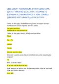 DELL CLIENT FOUNDATIONS STUDY GUIDE EXAM &vert;LATEST UPDATED 2026&sol;2027 &vert;A COMPLETE SOLUTION ALL ANSWERS GET IT 100&percnt; CORRECT &vert;VERIFIED BEST GRADED A&plus; FOR SUCCESS