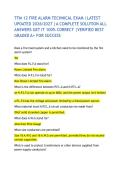 TFM 12 FIRE ALARM TECHNICAL EXAM &vert;LATEST UPDATED 2026&sol;2027 &vert;A COMPLETE SOLUTION ALL ANSWERS GET IT 100&percnt; CORRECT &vert;VERIFIED BEST GRADED A&plus; FOR SUCCESS