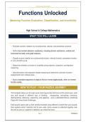 Functions Unlocked&colon; A Multi-Puzzle Math Practice Unit &vert; Mastering Evaluation&comma; Classification&comma; and Invertibility 