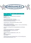 PCCN CARDIAC TEST PAPER QUESTIONS AND ANSWERS SET A&period;pdf