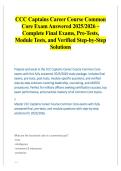 CCC Captains Career Course Common Core Exam Answered Study Guide 2026&sol; 2027
