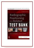 TEST BANK FOR Textbook of Radiographic Positioning and Related Anatomy 11th Edition by John Lampignano & Leslie E&period; Kendrick Chapter 1 - 20 ISBN&colon; 9780323936132