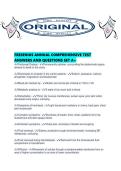 FRESENIUS ANNUAL COMPREHENSIVE TEST ANSWERS AND QUESTIONS SET A&period;pd