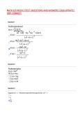 MATH 225 WEEK 2 TEST &vert; QUESTIONS AND ANSWERS &vert; 2026 UPDATE &vert;&NewLine;100&percnt; CORRECT