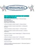 HESI PHARMACOLOGY REVISION TEST ANSWERS AND QUESTIONS SET A&period;pdf