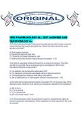 HESI PHARMACOLOGY ALL 2027 ANSWERS AND QUESTIONS SET A&period;pd