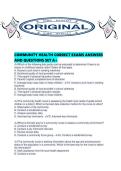 COMMUNITY HEALTH CORRECT EXAMS ANSWERS AND QUESTIONS SET A&period;pdf