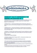 COMMUNITY HEALTH COMPREHENSIVE TEST ANSWERS AND QUESTIONS SET A&period;pdf