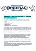 COMMUNITY HEALTH EVALUATION SET ANSWERS AND QUESTIONS SET A&period;pdf