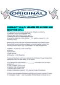 COMMUNITY HEALTH UPDATED SET ANSWERS AND QUESTIONS SET A&period;pdf