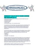 COMMUNITY HEALTH END OF COURSE ANSWERS AND QUESTIONS SET A&period;pdf