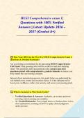 HESI Comprehensive exam 1 &vert; Questions with 100&percnt; Verified Answers &vert; Latest Update 2026 &ndash; 2027 &lpar;Graded A&plus;&rpar;&NewLine;&NewLine;