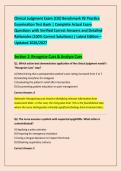 Clinical Judgment Exam &lpar;CJE&rpar; Benchmark &num;2 Practice &NewLine;Examination Test Bank &vert; Complete Actual Exam &NewLine;Questions with Verified Correct Answers and Detailed &NewLine;Rationales &lpar;100&percnt; Correct Solutions&rpar; &vert; Latest Edition &ndash; &NewLine;Updated 2026&sol;2027