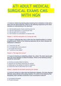 ATI ADULT MEDICAL SURGICAL EXAMS CMS WITH NGN &vert;LATEST TEST SOLUTIONS
