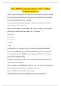 NSG 6006 Exam Questions with Verified&NewLine;Correct Answers