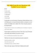 NSG 6006 Exam Review Questions with&NewLine;Verified Correct Answers